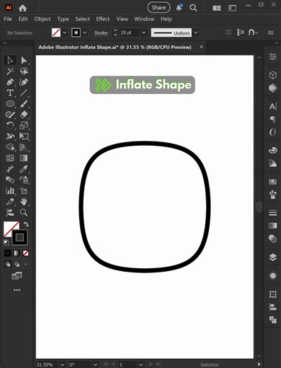 Inflate Shape | Adobe illustrator | Tips and Tricks