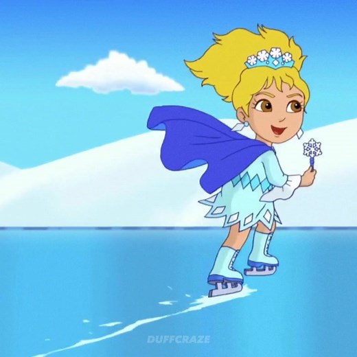 Hilary Duff as The Ice Witch on Dora the Explorer: Skating Contest
