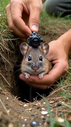 Mouse POV: Inside a Giant Underground Field Mouse Colony 🐭 | Micro Camera Exploration