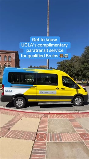UCLA What's Bruin | Need a lift? We got U, Bruins 🐻 🚐! UCLA Transportation and the UCLA Center for Accessible Education partner to provide paratransit... | Instagram