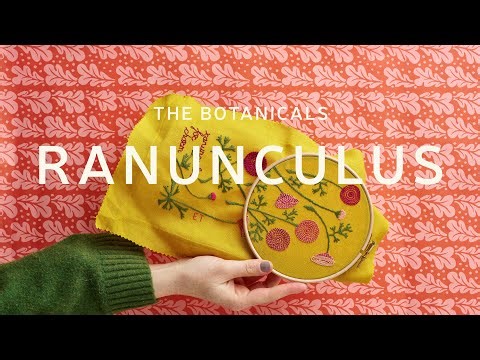 How to Guide | Ranunculus Embroidery Kit | The Botanicals