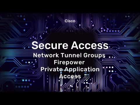 Cisco Secure Access: Network Tunnel Group FTD Private Applications