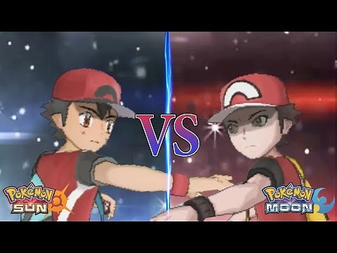 Pokemon Sun and Moon: Champion Ash Vs Red (Ash's Greninja Sweep)