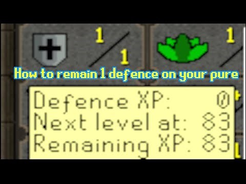 How to Never get Defence XP on your Pure (OSRS) 2022