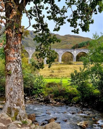 Glenfinnan Viaduct 🚂✨ An iconic railway bridge surrounded by sweeping Highland scenery. Its graceful arches make every journey feel magical. #GlenfinnanViaduct #Scotland #Highlands #AmazingScotland #fblifestyle | Amazing Scotland