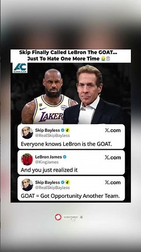 Skip Calls LeBron GOAT Then Instantly Hates 😭#lebronjames #shorts
