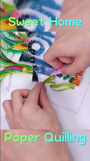 Sweet Home Paper Quilling Paper Filigree Painting Paper Crafts DIY | Uniquilling