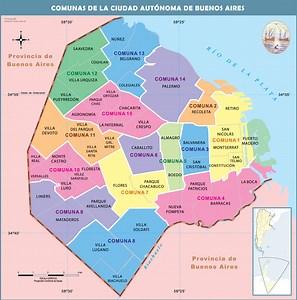 Mapa De La Ciudad De Buenos Aires Y Alrededores