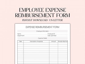 Employee Expense Reimbursement Form, Mileage Claim Template, Business Trip Expense Request, Travel Conference Car Receipt - Etsy