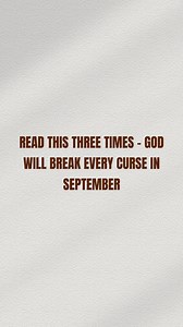 732K views · 14K reactions | READ THIS THREE TIMES – GOD WILL BREAK...
