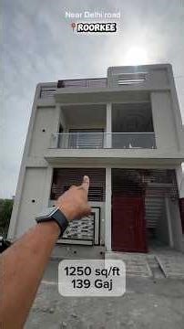 house for sale in Roorkee 1250 square feet area prime location 👌