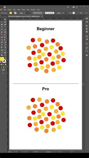 Adobe Illustrator beginner vs pro tip - How to easily select the same color in #adobeillustrator