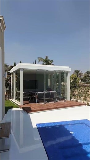 Not Every Outdoor Space is Livable | Folding Pergola Glass Room 🏡