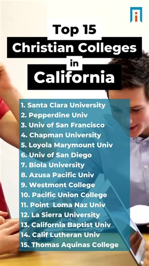 Which are the best Christian colleges in California? These schools have a commitment to community and are centered on God and scripture. #Canva #college #collegestudent #collegelife #christian #pepperdine #santaclarauniversity #chapmanuniversity #loyolamarymount #universityofsandiego