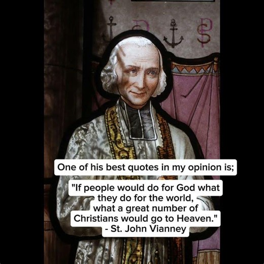 Today's Catholic Saint is Saint John Vianney