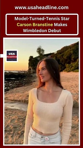 Model-Turned-Tennis Star Carson Branstine Shocks Wimbledon! 🎾🔥