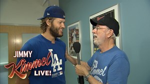 Jimmy's Dad at #WorldSeries #MediaDay with #Dodgers Corey Seager, Kike Hernandez, Joc Pederson, Justin Turner, Andre Ethier, ダルビッシュ有 Yu Darvish & Clayton Kershaw | Jimmy Kimmel Live