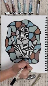 another relaxing hand-tracing Art Meditation ☺️ for relief & connection