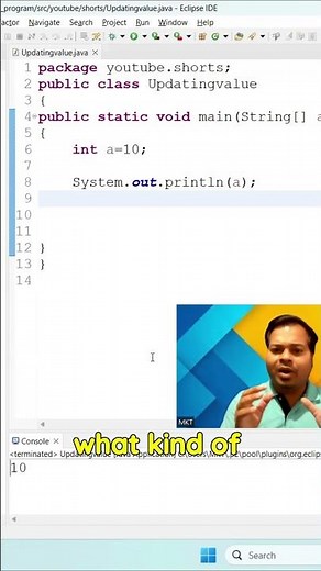How to update variable value in Java? #shorts #shortsvideo #shortsfeed #AutomationTesting