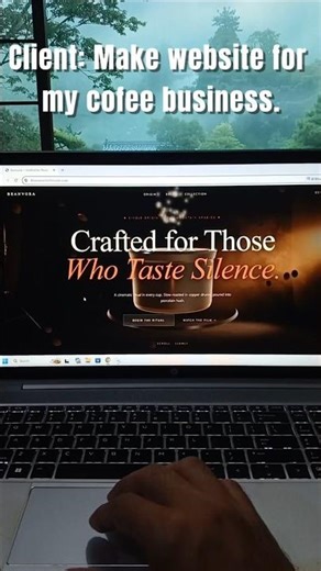 Client: Make website for my Coffee Business. #shorts