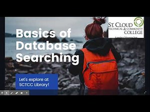 The Basics of Database Searching at SCTCC Library!
