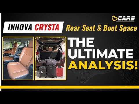 2020 Toyota Innova Crysta Middle & Rear Seat, & Boot Space Review | The Ultimate Analysis
