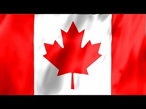 Canadian Flag Waving Animation | 4K HD Background Video | Drapeau Canadien qui flotte au vent
