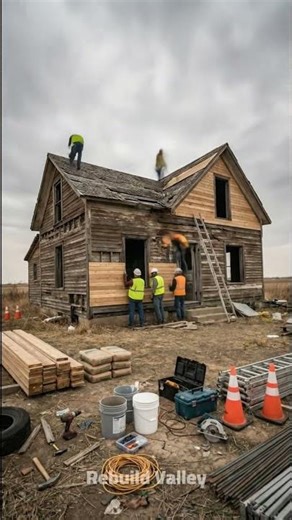 This Abandoned House’s Unbelievable 30-Day Transformation #beforeandafter #vintagefarmhouse