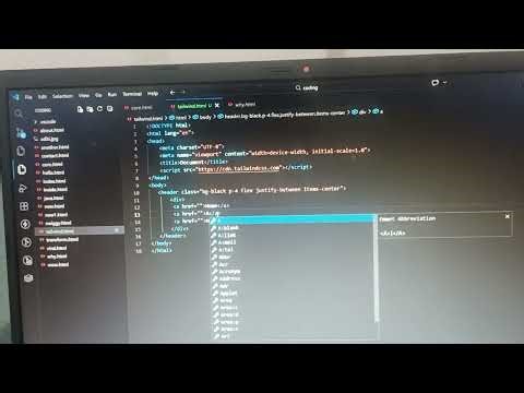 Build a Navbar With Tailwind CSS #coding