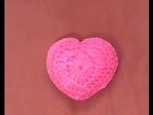 Πλεκτη 3D Καρδια / Crochet 3D Heart Tutorial