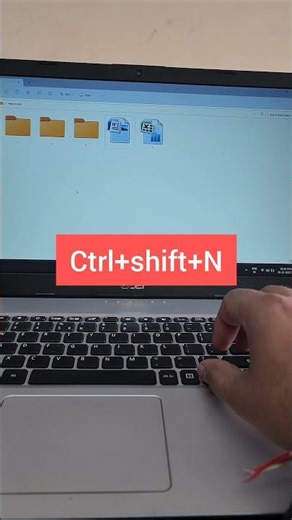 Keyboard shortcut to create new folder in Windows Computer