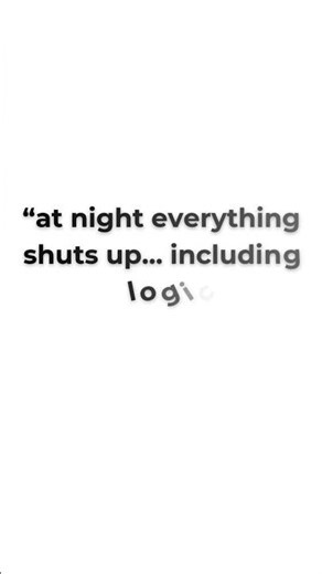 why does my brain only work at night.
