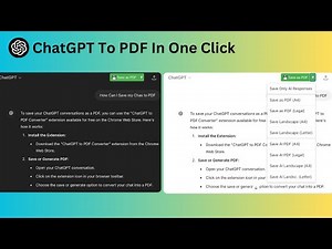 How Convert Chat GPT Chats To PDF?
