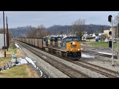 Coal Train Roars Under Me & Norfolk Southern Trestle, Train W/Caboose On Bridge,West Virginia Trains