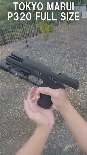 東京マルイ P320で撃つだけ #shorts #サバゲー #airsoft #エアガン #ガスガン #P320 #M17 #ハンドガン