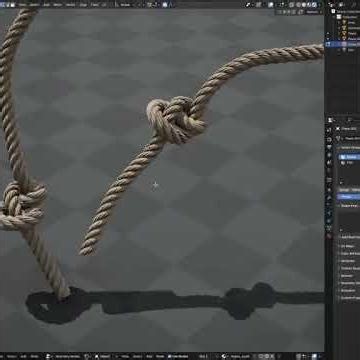Procedural Artist Jesse Miettinen showcased a neat proof-of-concept knot generator set up with Blen