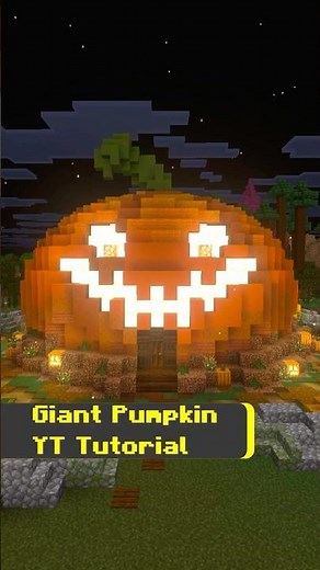 Minecraft How to Build a Giant Pumpkin | Minecraft Giant Pumpkin Halloween Tutorial #minecraft