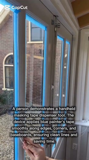 Efficient and Precise Masking Tape Application Tool for Painters