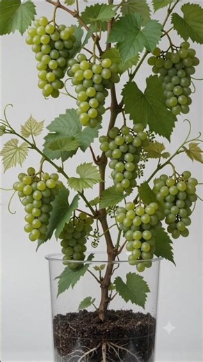 🍇 How Green Grapes Grow 🍇 | Realistic AI Timelapse#green grapes plant