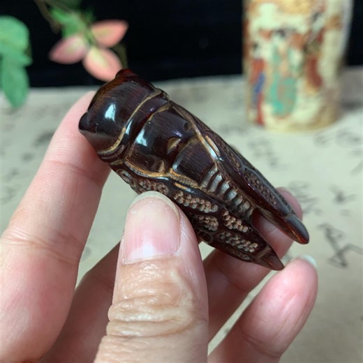 Resin Cicada Figurine Vintage Style Hand Carved Lucky Talisman Desk Ornament Symbol of Success and Wisdom - Etsy