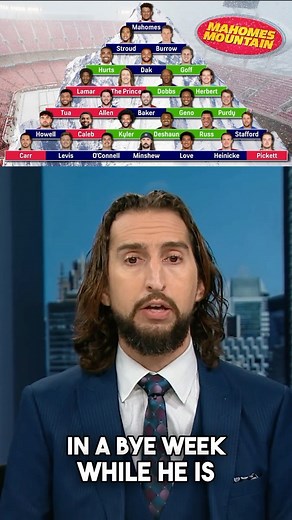 Patrick Mahomes, in a bye week, proved that he can read the Broncos defense from a television set 400 miles away better than Josh Allen can 4 feet away. Patrick Mahomes stays atop Mahomes Mountain. 🏔️ — @getnickwright breaks down his QB Tiers entering Week 11: | First Things First on FS1