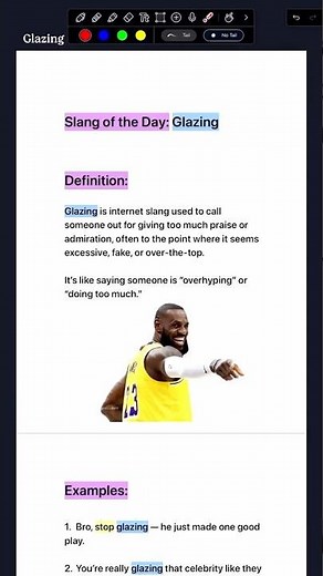 Slang of the Day | Glazing