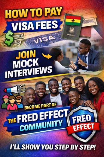 7.3K views · 298 reactions | Every Study Abroad Student NEEDS This! Visa Fee Payment • Mock Interview • The Fred Effect Access | The Fred Effect | Facebook