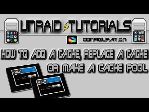 How to add a cache drive, replace a cache drive or create a cache pool