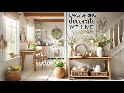EARLY SPRING HOME DECOR 2025 🌷 Simple & Chic Entryway + Kitchen Styling Ideas