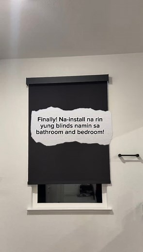 Finally! Na-install na rin yung blinds namin sa bathroom and bedroom! 😍 #fblifestyle | Pinay Cleaner in USA