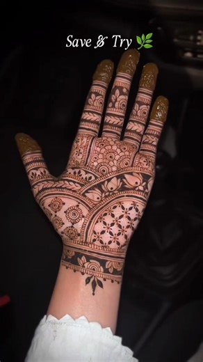 Simple henna tutorial 🌿 | Aesthetic mehendi design ✨ | #shorts