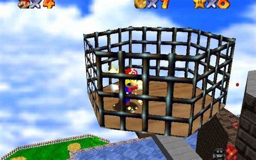 超级马里奥64 TAS练习 进笼摘星