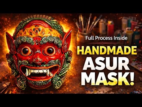 I Made an EPIC Asur Mask from Scratch 😈 | Full Process