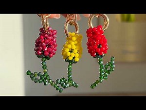 Easy Beading Tutorial: Beautiful Tulip Flower for Beginners